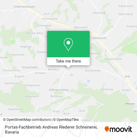 Portas-Fachbetrieb Andreas Riederer Schreinerei map