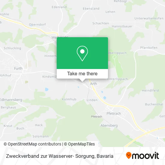 Карта Zweckverband zur Wasserver- Sorgung