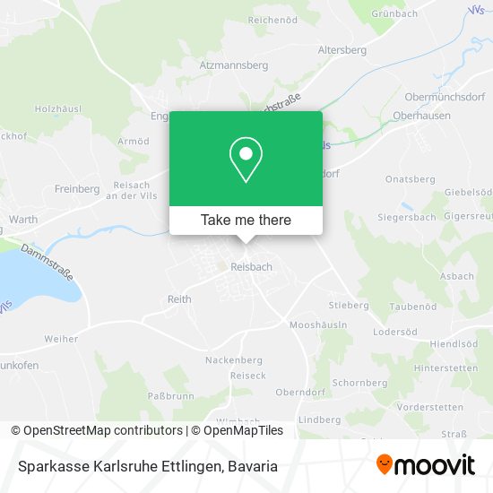 Sparkasse Karlsruhe Ettlingen map