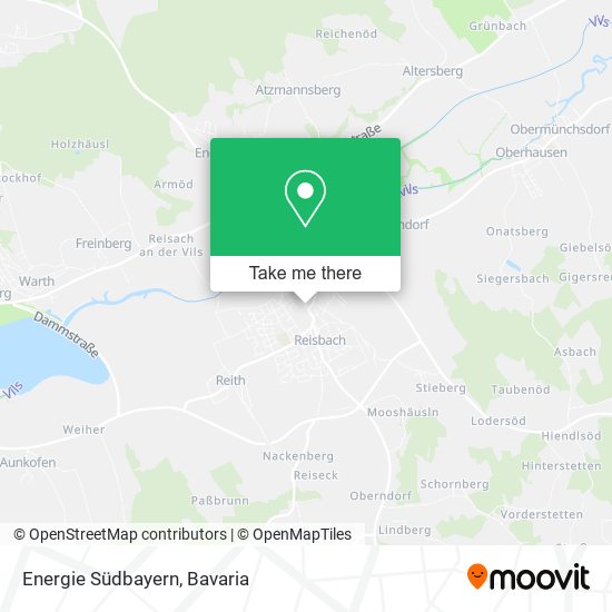 Energie Südbayern map