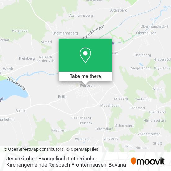 Jesuskirche - Evangelisch-Lutherische Kirchengemeinde Reisbach-Frontenhausen map