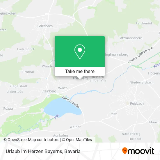 Карта Urlaub im Herzen Bayerns