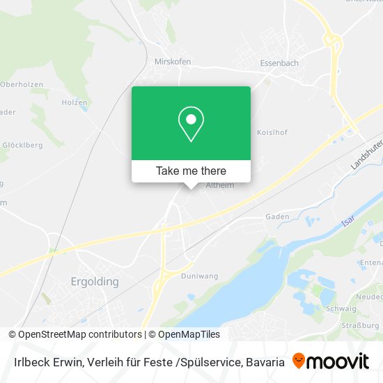 Irlbeck Erwin, Verleih für Feste /Spülservice map