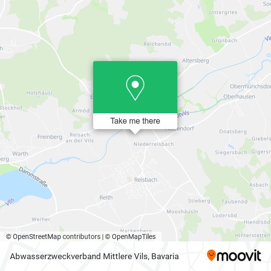 Abwasserzweckverband Mittlere Vils map