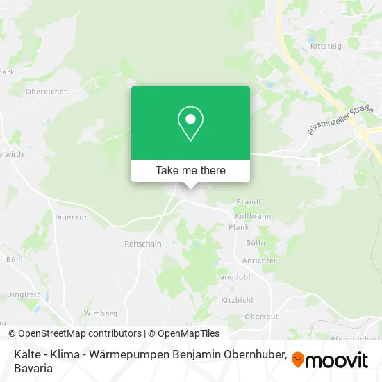 Карта Kälte - Klima - Wärmepumpen Benjamin Obernhuber