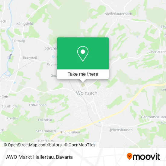 Карта AWO Markt Hallertau
