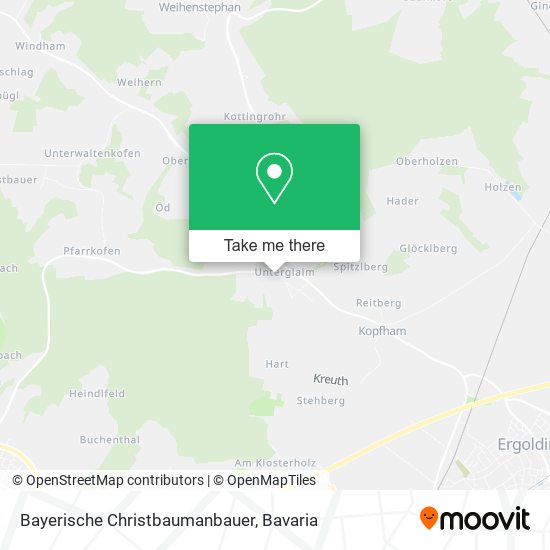 Bayerische Christbaumanbauer map