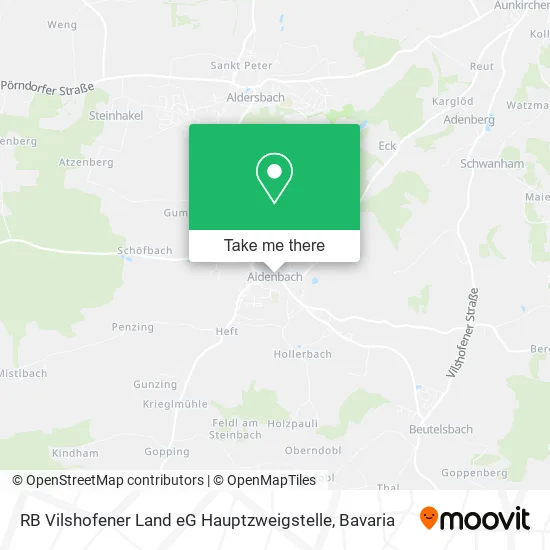 Карта RB Vilshofener Land eG Hauptzweigstelle