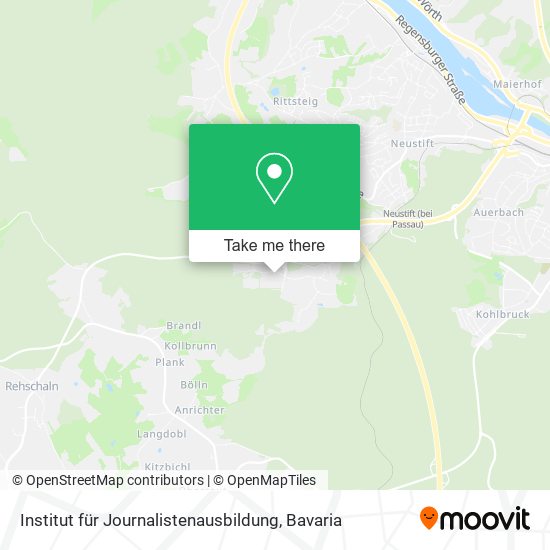 Institut für Journalistenausbildung map