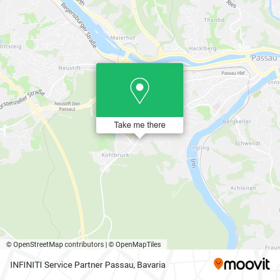 INFINITI Service Partner Passau map