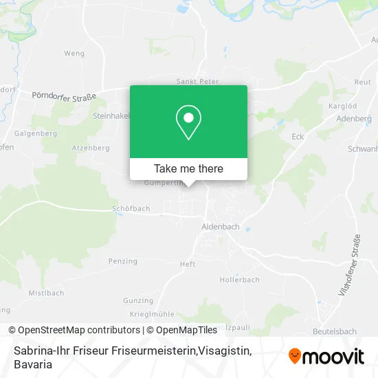 Карта Sabrina-Ihr Friseur Friseurmeisterin,Visagistin