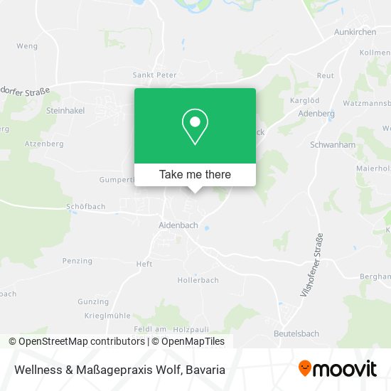 Wellness & Maßagepraxis Wolf map