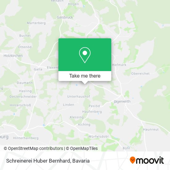 Schreinerei Huber Bernhard map
