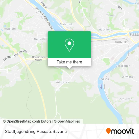 Карта Stadtjugendring Passau