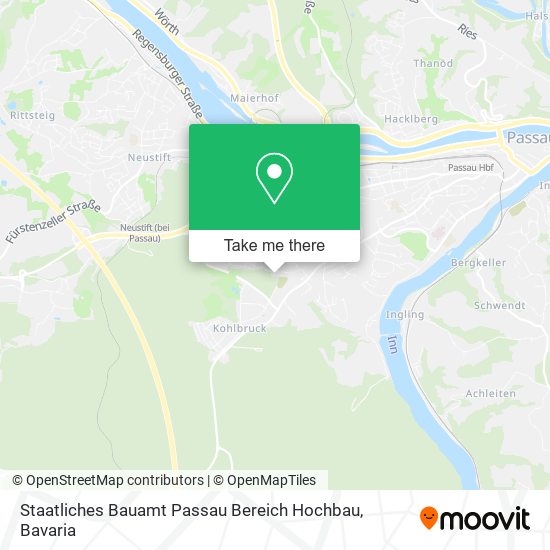 Staatliches Bauamt Passau Bereich Hochbau map