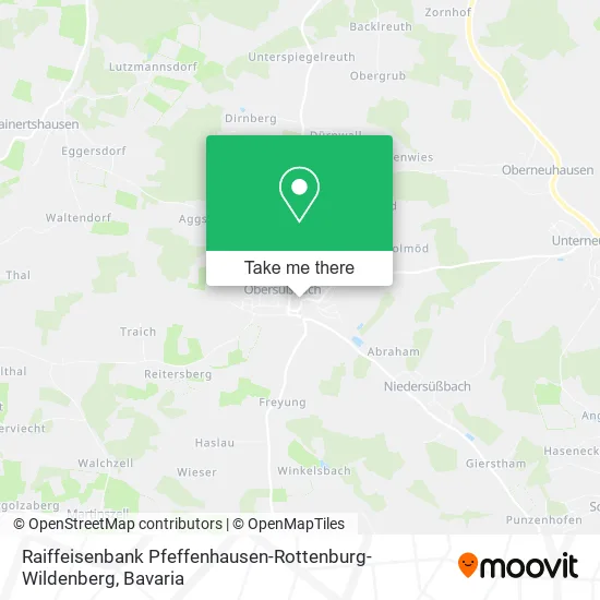 Карта Raiffeisenbank Pfeffenhausen-Rottenburg-Wildenberg
