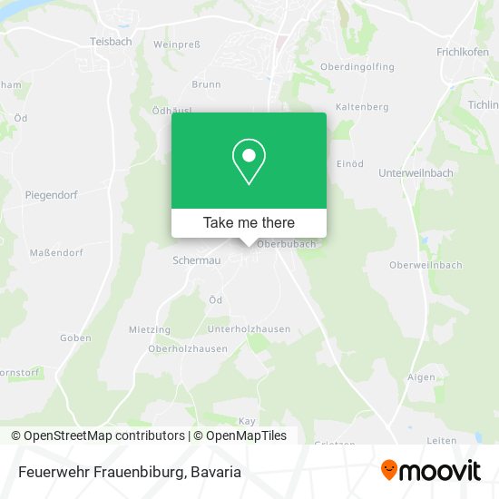 Feuerwehr Frauenbiburg map