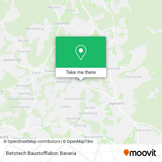 Betotech Baustofflabor map