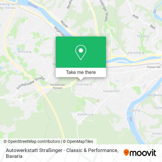 Карта Autowerkstatt Straßinger - Classic & Performance