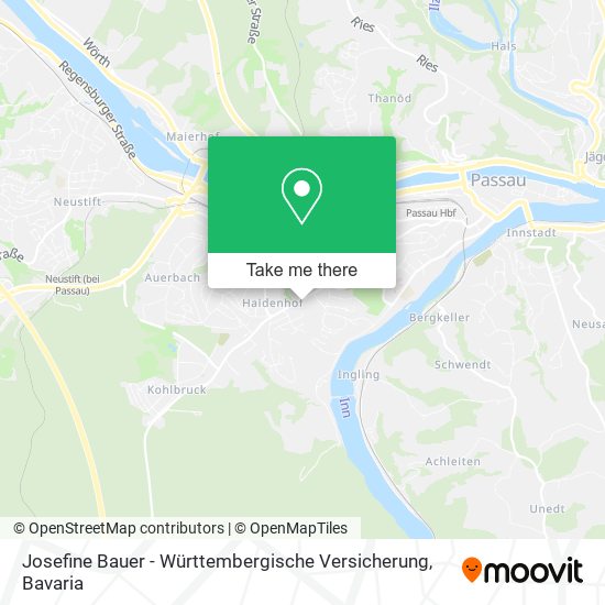 Josefine Bauer - Württembergische Versicherung map