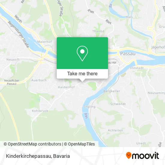 Карта Kinderkirchepassau