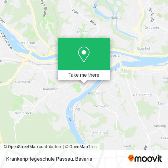 Krankenpflegeschule Passau map