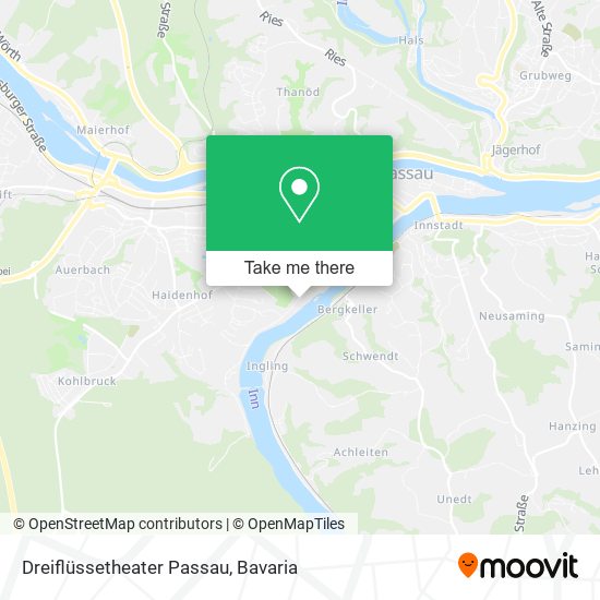 Dreiflüssetheater Passau map