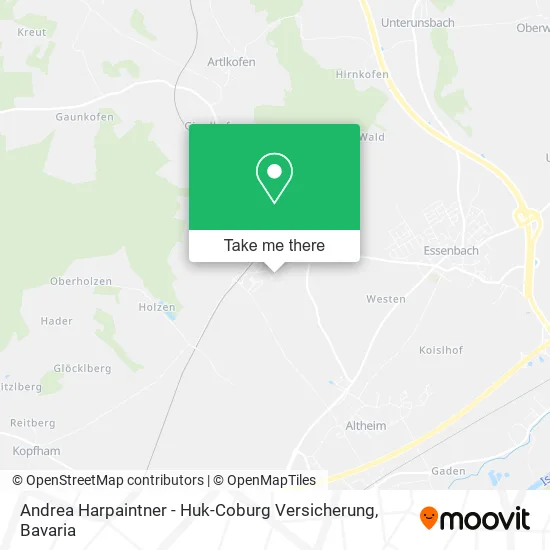 Карта Andrea Harpaintner - Huk-Coburg Versicherung