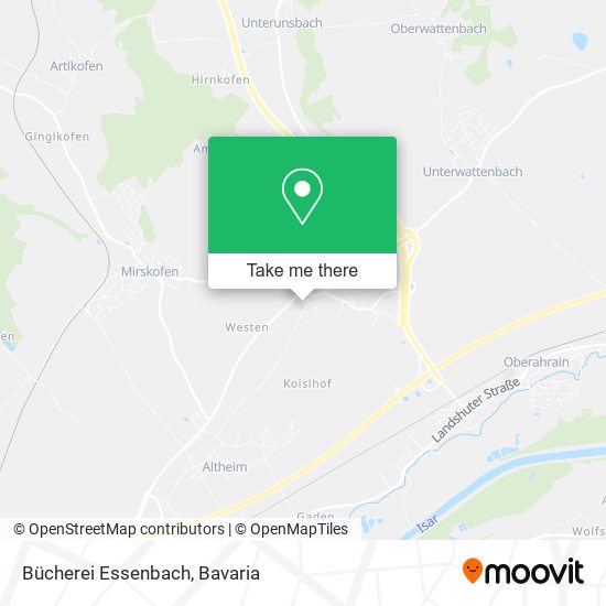 Bücherei Essenbach map