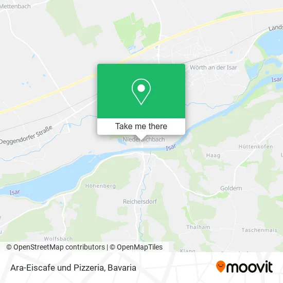 Карта Ara-Eiscafe und Pizzeria