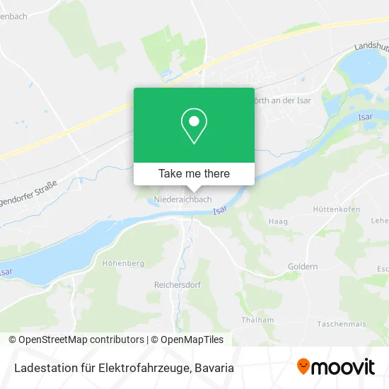 Карта Ladestation für Elektrofahrzeuge