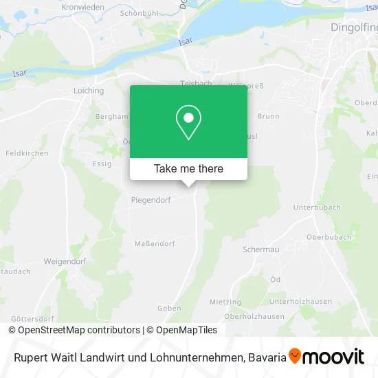 Карта Rupert Waitl Landwirt und Lohnunternehmen
