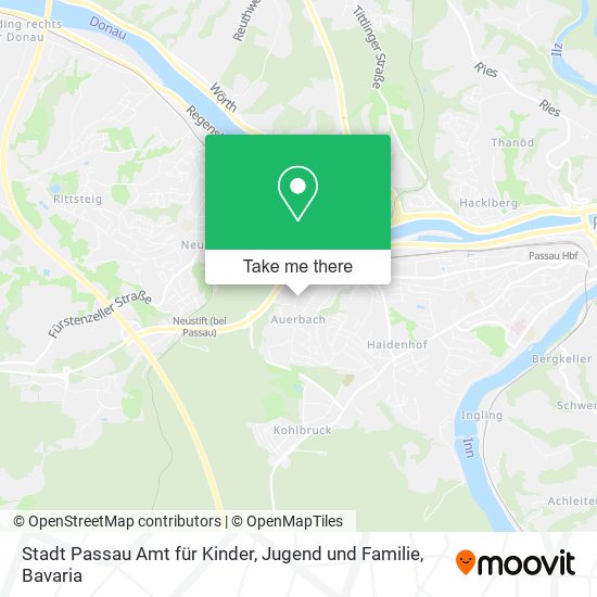 Stadt Passau Amt für Kinder, Jugend und Familie map