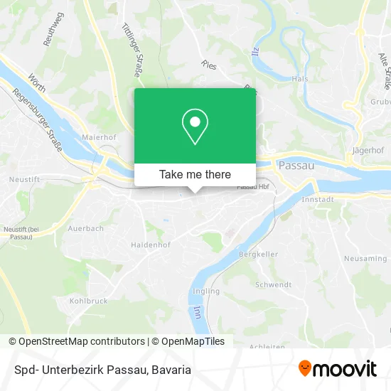 Карта Spd- Unterbezirk Passau