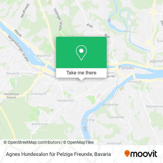 Agnes Hundesalon für Pelzige Freunde map