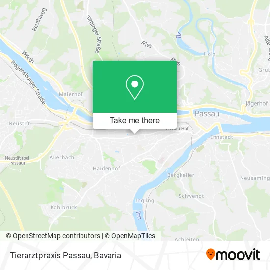 Карта Tierarztpraxis Passau