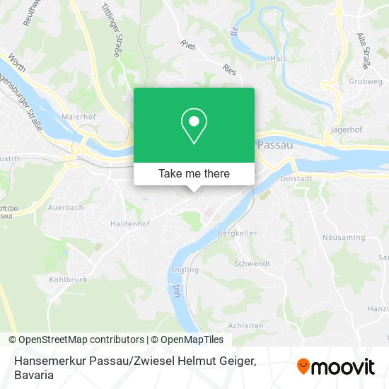 Hansemerkur Passau / Zwiesel Helmut Geiger map