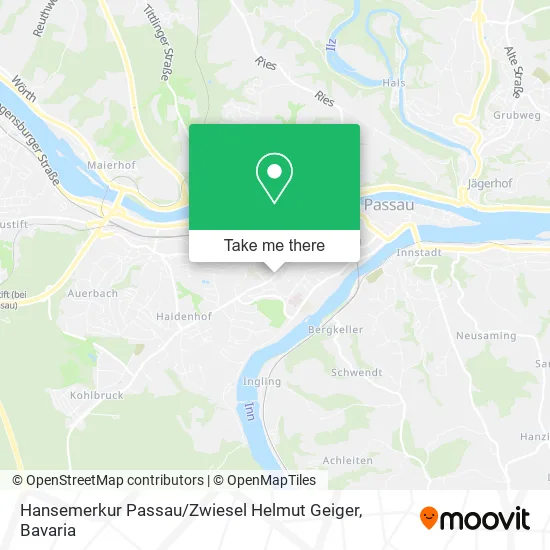 Карта Hansemerkur Passau / Zwiesel Helmut Geiger