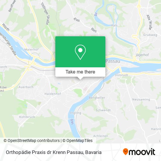 Карта Orthopädie Praxis dr Krenn Passau