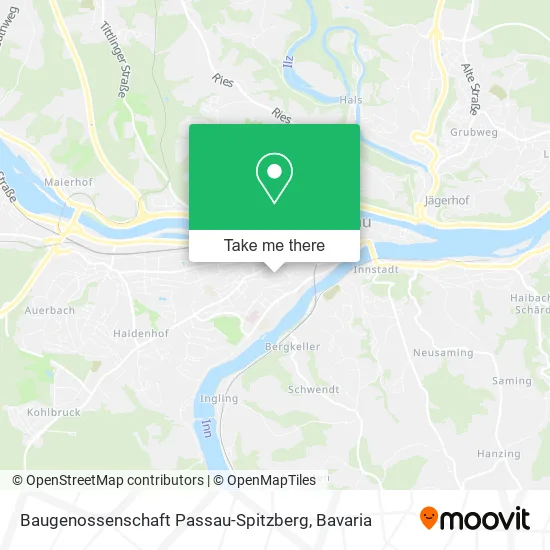 Карта Baugenossenschaft Passau-Spitzberg