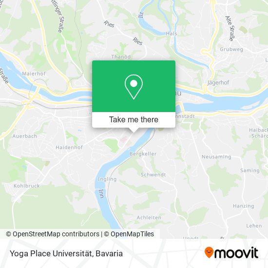 Yoga Place Universität map