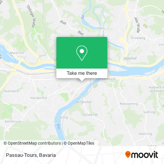 Карта Passau-Tours
