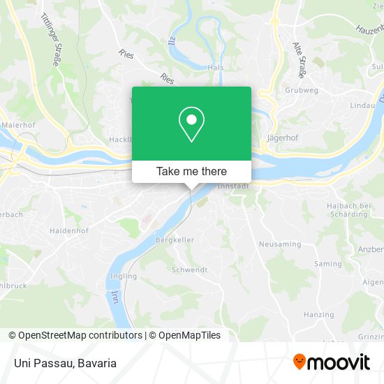 Карта Uni Passau