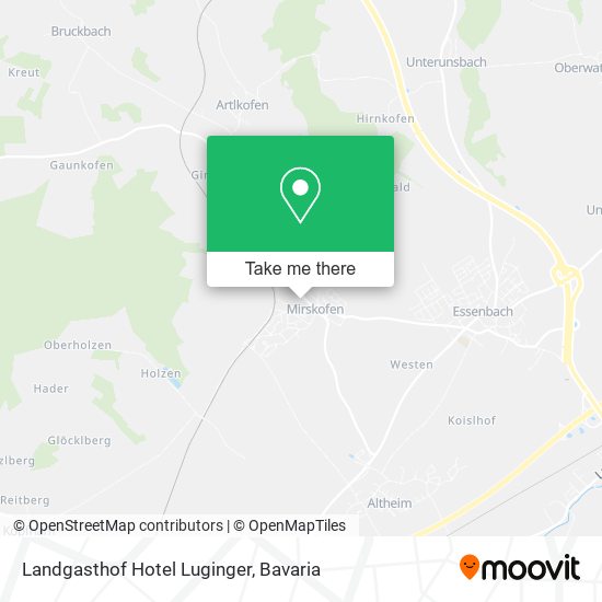 Landgasthof Hotel Luginger map