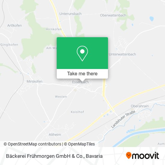 Bäckerei Frühmorgen GmbH & Co. map