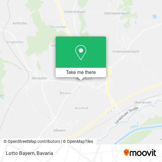 Lotto Bayern map