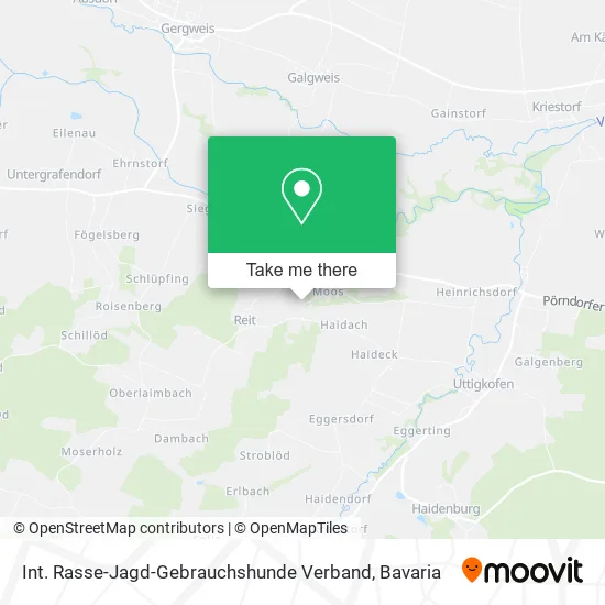 Карта Int. Rasse-Jagd-Gebrauchshunde Verband