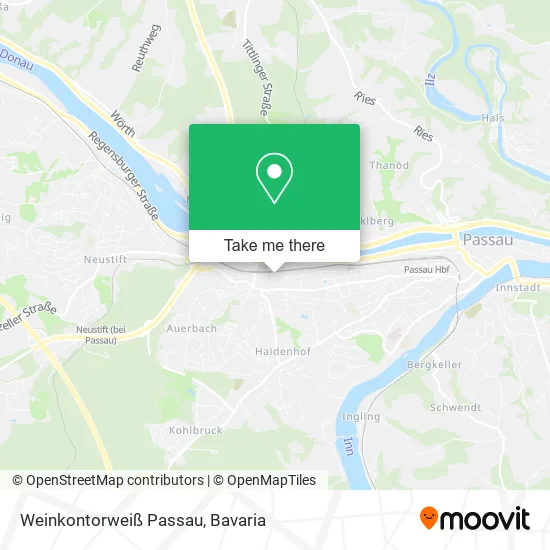 Карта Weinkontorweiß Passau