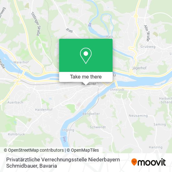 Privatärztliche Verrechnungsstelle Niederbayern Schmidbauer map