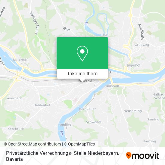 Privatärztliche Verrechnungs- Stelle Niederbayern map